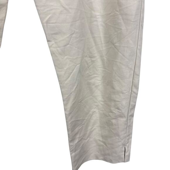 Ann Taylor Loft Womens Beige Khakis Chinos Ankle Cropped Pants Stretch Cotton 14 - Picture 7 of 16